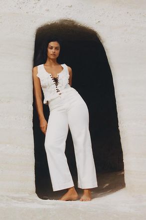 Maeve The Colette Full-Length Wide-Leg Jeans by Maeve