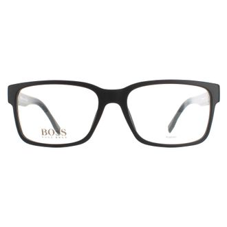HUGO BOSS rechthoekige heren MATTE zwart BOSS 0831/IT