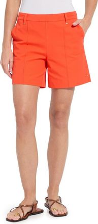 Lyss&eacute; ntials Amanda Stretch Twill Shorts in Red Kiss at Nordstrom, Size X-Large