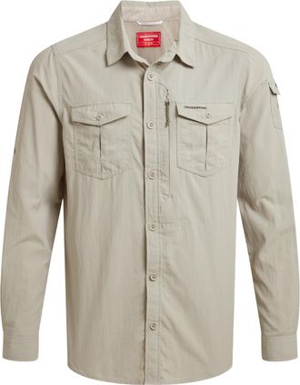 Craghoppers Mens Adventure III Nosilife Long-Sleeved Shirt (Parchment) - Beige - Size X-Large