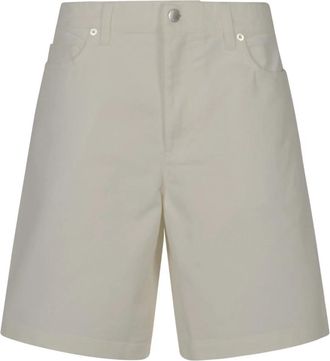 Maison Kitsun&eacute; Denim Shorts - Dames - Denim shorts - Grijs - W26 - Denim - Korte Broeken