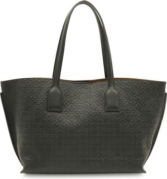 Loewe Black Leather Shoulder Bag Tote Bag (Pre-Owned)