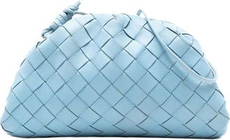 Bottega Veneta Borsa a tracolla Intrecciato The Mini Pouch in nappa 2012-2025 - Blu