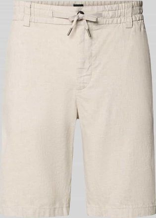 Boss Orange by Hugo Boss BOSS Orange Tapered Chinoshorts aus Leinen-Mix Modell DS_3S in Sand, Gr&ouml;&szlig;e 32