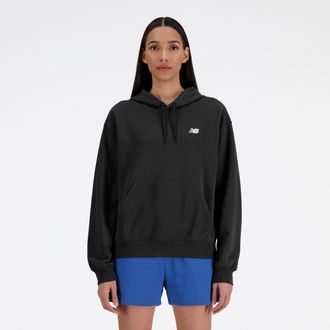 New Balance Kapuzensweatshirt NEW BALANCE Sport Essentials French Terry Hoodie, Damen, Gr. XXL, schwarz (schwarz (001)), Obermaterial: 60% Baumwolle, 40% Polyeste