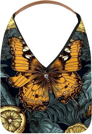 Generic Butterfly Reusable Lightweight Grocery Bags - Foldable Into Compact Pouch, Washable & Sturdy, Multipurpose for Shopping and Travel