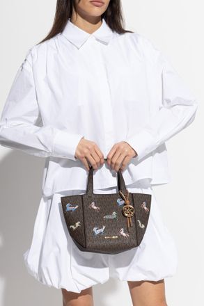 Michael Michael Kors Jordi Hand Bag, Womens, Brown