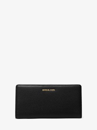 Michael Kors Bryant Large Pebbled Leather Snap-Front Wallet
