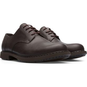 Camper Neuman Plain Toe Derby in Dark Brown at Nordstrom, Size 45
