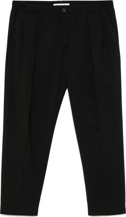 BRIGLIA 1949 Heren Elastische Taillebroek met Ritssluiting - Heren - Nette broeken - Zwart - S - Broeken