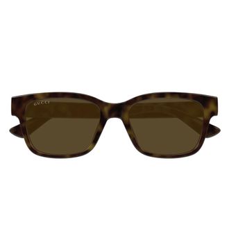 Gucci Sunglasses, unisex, Brown, Size: 54 MM Rectangular Sunglasses