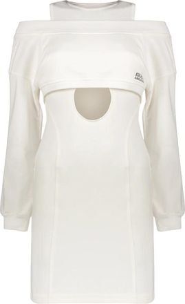 Alberta Ferretti Bodycon Mini Jurk - Dames - Korte kleedjes - Wit - S - Katoen - Kleedjes