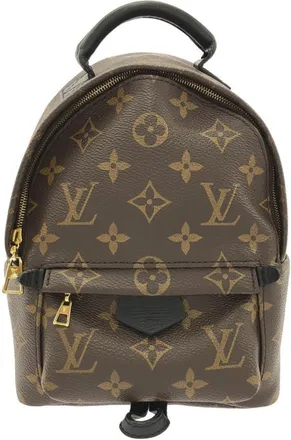 Louis Vuitton Marron Coated Canvas Backpack (Pre-Owned)