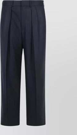 Tom Ford tailored pinstripe cropped double pleat trousers