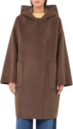 Max Mara Balta Jas - Dames - Mantel - Bruin - S - Wol - Jassen