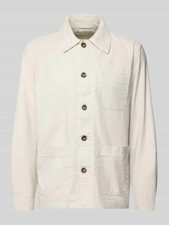GANT Regular Fit Hemdjacke aus Leinen-Mix in Beige, Gr&ouml;&szlig;e XXXL