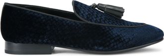 Kurt Geiger Mens Bedford Tassle Loafer Loafers - Navy Fabric - Size UK 10