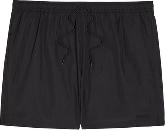 Calvin Klein Logo-appliqu&eacute;d Shell Swim Shorts - Black - XL