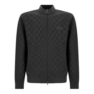 HUGO BOSS Sudadera con patr&oacute;n jacquard Pasha-check - Sweatshirts & Hoodies - Hombre - Negro - M
