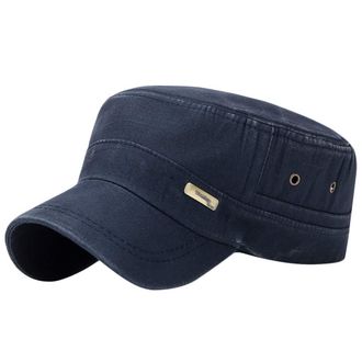 Generic Washed Denim Cotton Solid Blank Low Profile Casual Daily Baseball Cap Trucker Dad Cap Wide Rim Visor Classic Unisex Mens Navy One Size