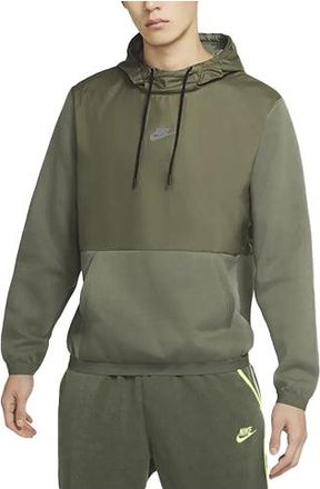 Nike Sportswear Just Do It + Colorblock Fleece Stay Warm Reflective Casual Sports Pullover Yellow CU4102-380