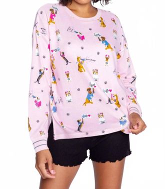 PJ Salvage Woof For Love Short Pajama Set In Blush