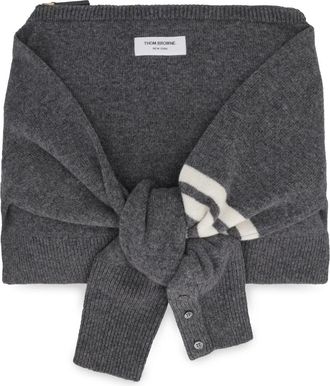 Thom Browne Borsa - Dames - Clutches - Grijs - ONE Size - Tassen