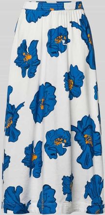 Tommy Hilfiger Midi-Rock aus reinem Leinen in Weiss, Gr&ouml;&szlig;e XL