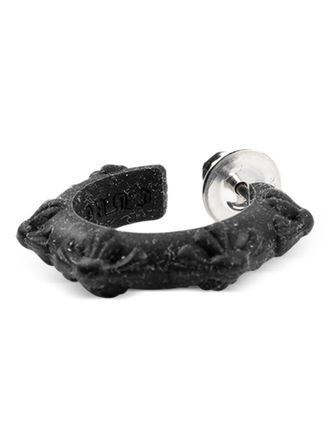 Chrome Hearts Orecchino goffrato - Nero