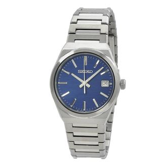 Seiko Classic Quartz Blue Dial Mens Watch SUR555P1