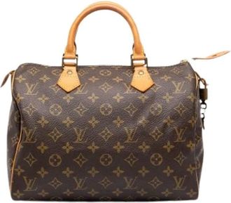 Louis Vuitton Pre-owned Speedy 30 - Dames - Pre-owned - Bruin - Maat: ONE Size Zijde