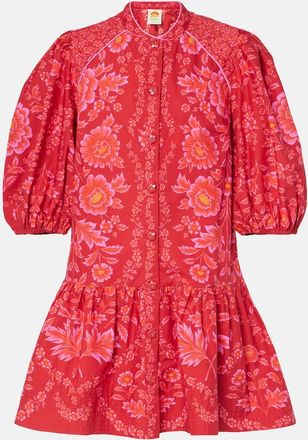 Farm Rio Floral cotton minidress