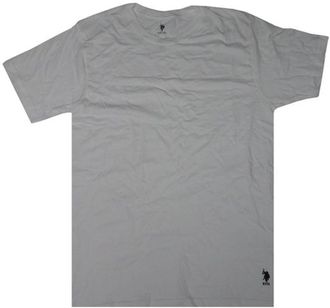 U.S.Polo Association Mens 3 Pack Crew Tee, White, X-Large