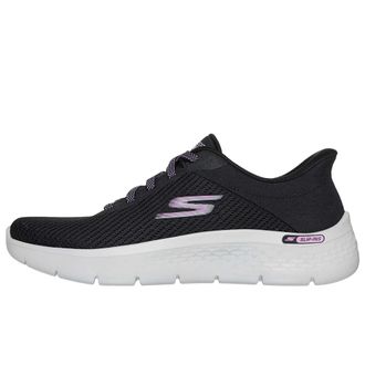 Skechers Womens Go Walk Flex Carla Sneaker, Black Textile/Trim, 6.5 UK