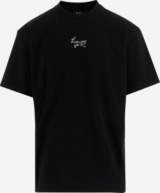 44 Label Group bedrucktes Baumwoll-T-Shirt