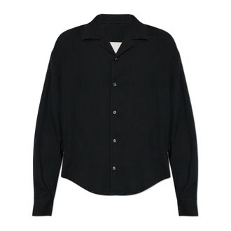Ami Boxy Geborduurd Overhemd - Heren - Casual Overhemden - Zwart - 3XL - Overhemden