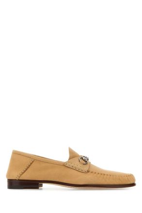 Gucci Beige Suede Loafers