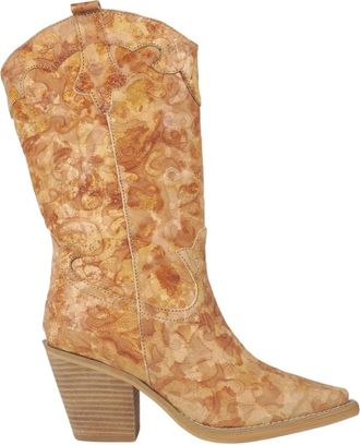 Alma En Pena Stivale con Ricami e Tacco - - Shoes - Donna - Marrone - 38 EU