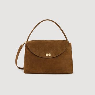 Sandro LE GRAND BAZAAR suede bag