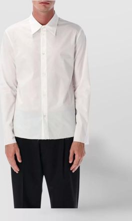 Maison Margiela structured shirt with frayed hem