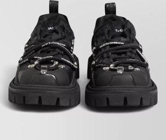 Dolce & Gabbana leather lace-up trekking sneakers