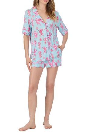 Room Service PJs Print Boxer Pajamas in Blue/Print at Nordstrom, Size X-Large