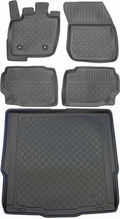 OEM Juego De Alfombrillas Para Coche Y Maletero Para Ford Mondeo V Estate Desde Enero De 2015