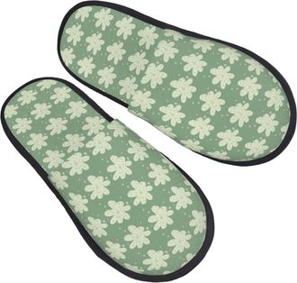 Generic Flower Bud Daisy Unisex Slippers Non-Slip Sliders Warm House Slippers For Winter Outdoor Bedroom L