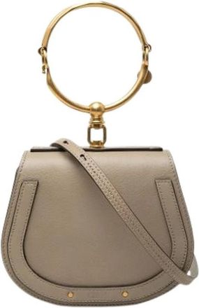 Chlo&eacute; Pre-owned The Nile Shoulder Bag - Dames - Vintage Mini Tas - Bruin - ONE Size - Leer - Vintage