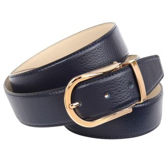 Anthoni Crown Lederg&uuml;rtel ANTHONI CROWN, Damen, Gr. 100, gold (goldfarben), Leder, unifarben, G&uuml;rtel Lederg&uuml;rtel, in goldfarben