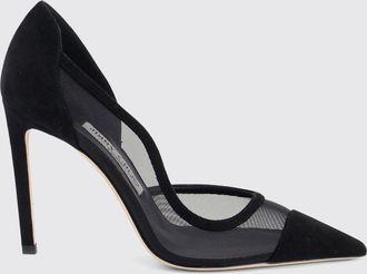 Jimmy Choo London D&eacute;collet&eacute; Brigitte in rete e suede con tacco alto a spillo