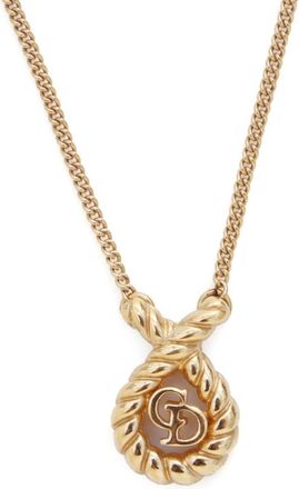 Dior CD pendant necklace - women - Gold Plated - One Size