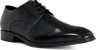 Dune London Mens Satchel Wide Fit Leather Gibson Shoes Size UK 11 Derby Shoes Black