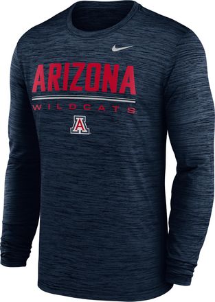 Nike Arizona Sideline Velocity Nike Mens Dri-FIT College T-Shirt in Blue | 02EQ41SUAN-FG7